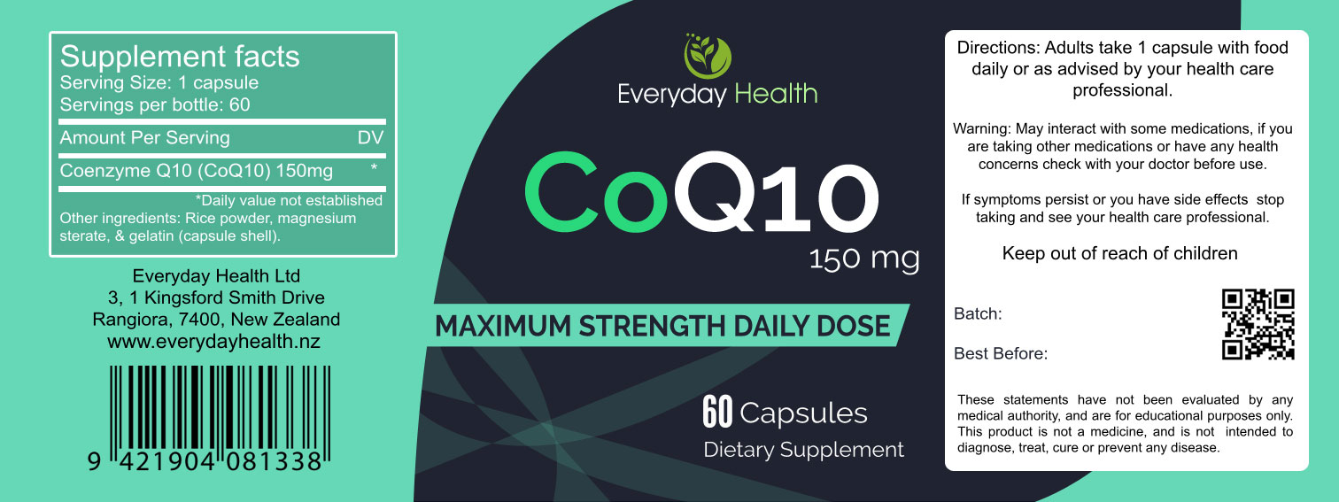 CoQ10 - 150mg - 60 Capsules - Image 2