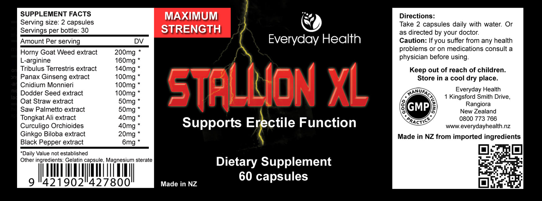 Stallion XL - 60 Capsules - Male Function - Image 2