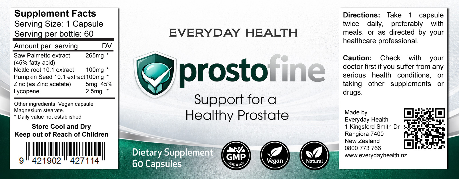 Prostofine - 60 capsules - Prostate Health - Image 2