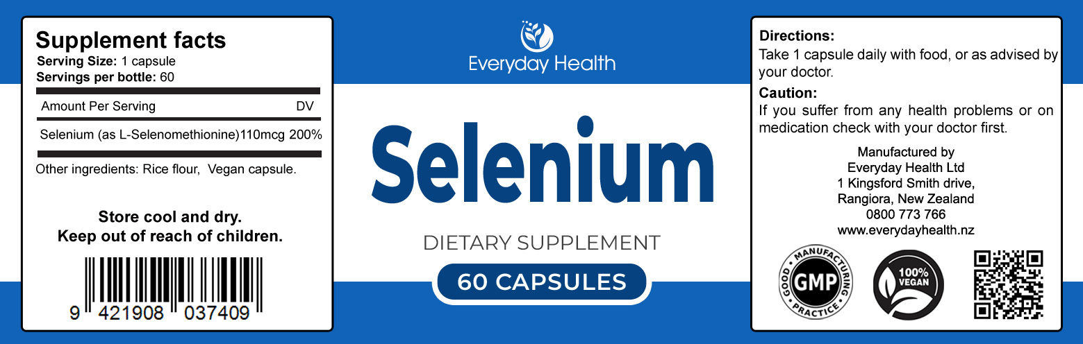 Selenium – 60 capsules 110mcg - Image 2